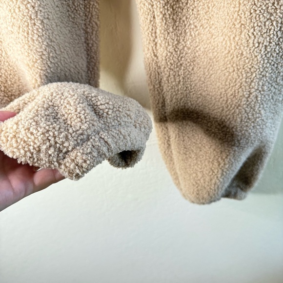 Abercrombie & Fitch Sunday Sherpa Joggers Sesame Size Small - Picture 4 of 8